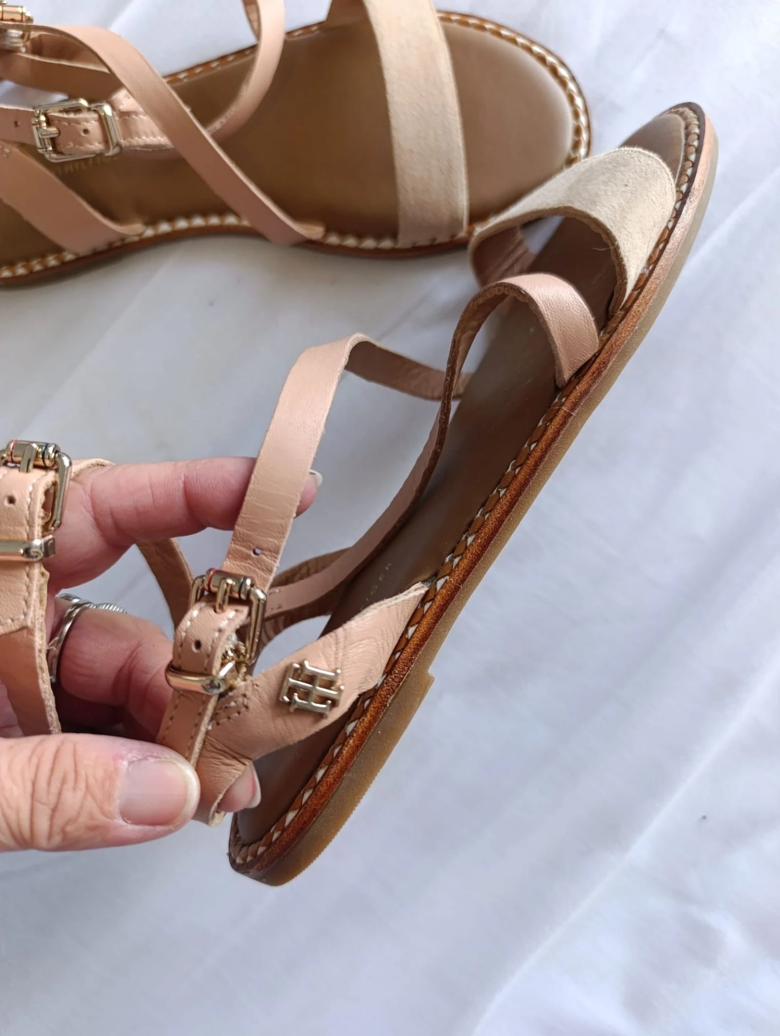 Tommy Hilfiger suede effect sandals women size 37 – photo 6